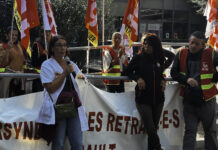 Montpellier : mobilisation pour sauver le système de santé Montpellier Mobilisation contre les coupes budgétaires du budget de la sécurité sociale - Photo JP Vallespir