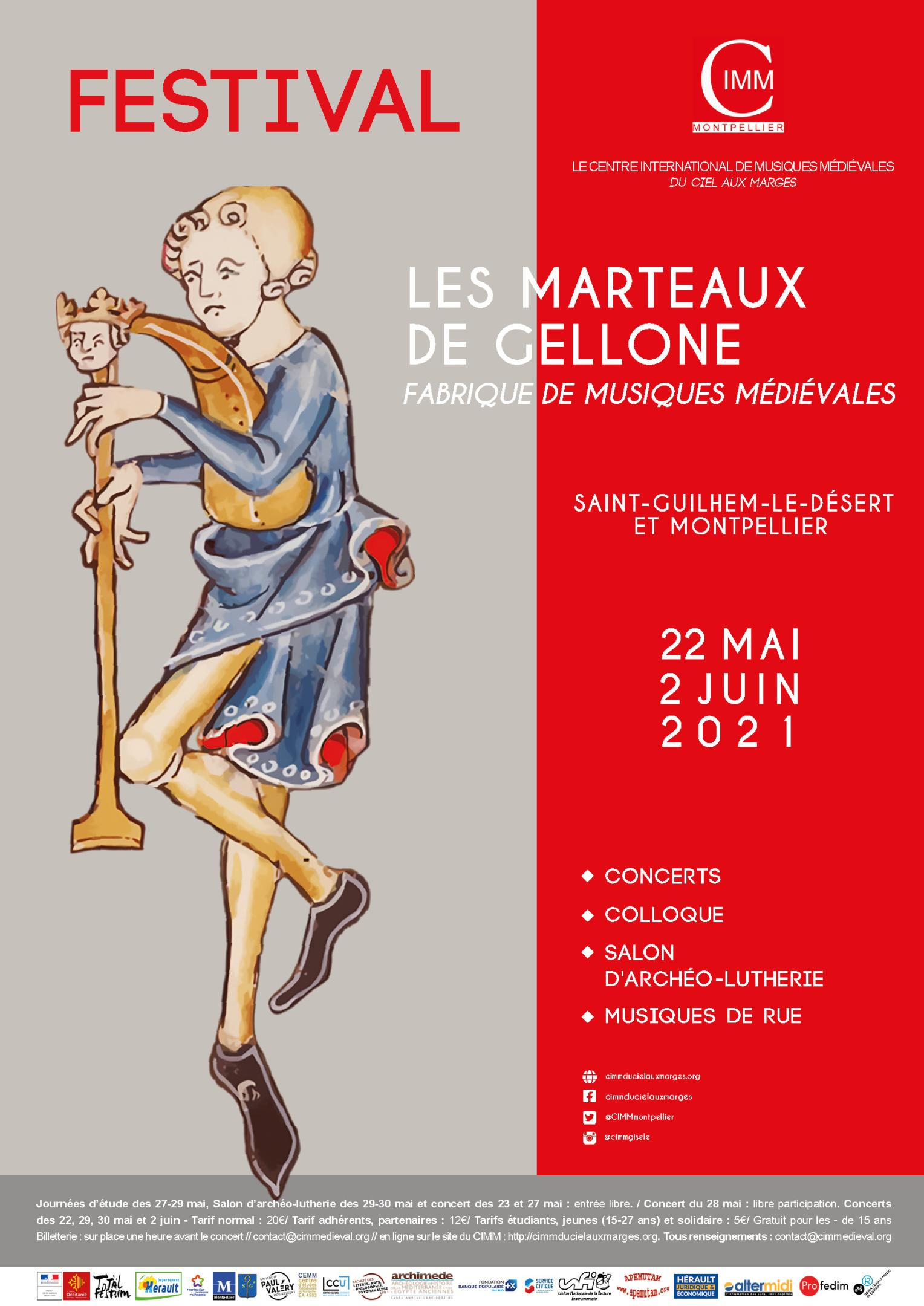 Affiche festival Les Marteaux de Gelllone