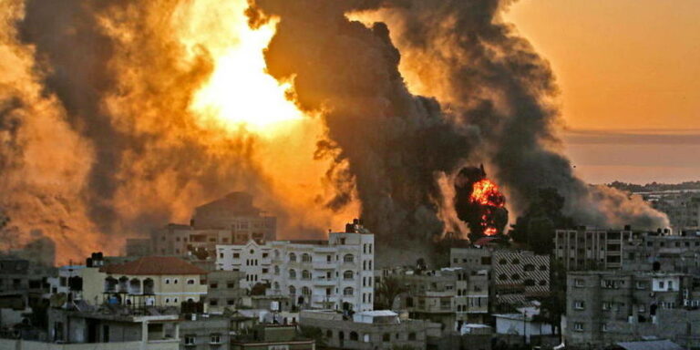 <span style='color:#f9b233;'>Une mission pour Gaza - Carnet de route 09 octobre :</span></br> Bombardement de toute la bande de Gaza, un carnage