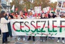 Une détermination totale contre le massacre du peuple palestinien