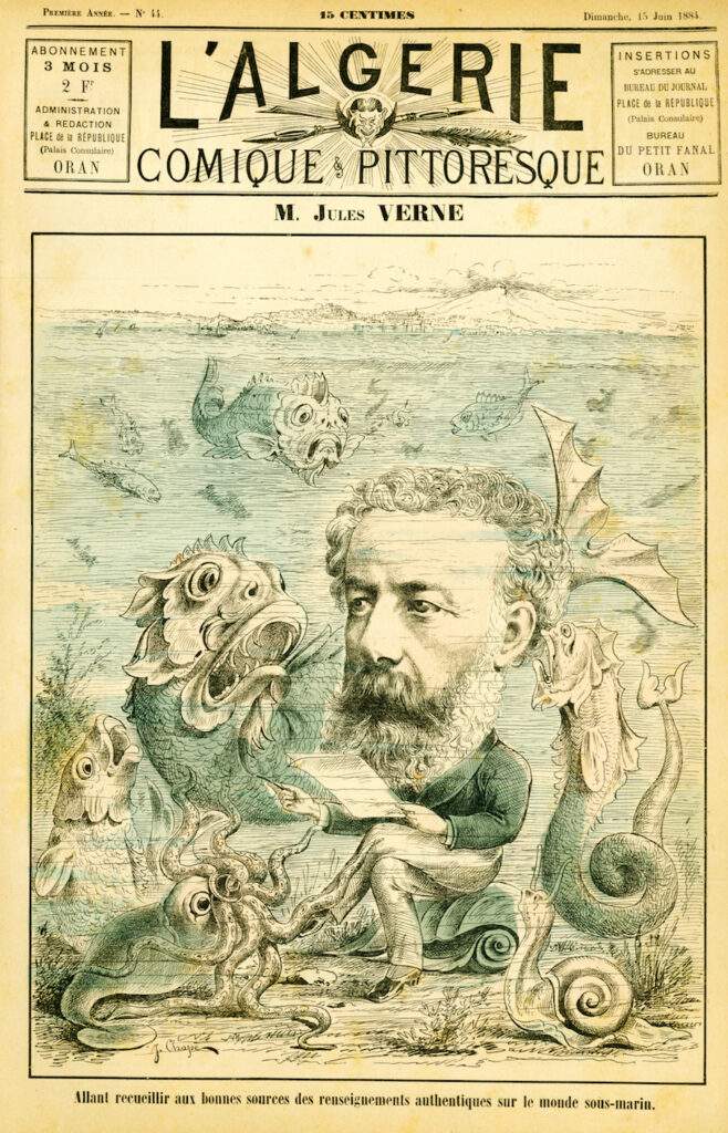Un Jules Verne dans le magazine « L’Algérie comique et pittoresque » du 15 juin 1884.