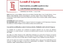 Communiqué – La nuit d’Avignon 4/5 juillet CP - La nuit d'Avignon 01072024